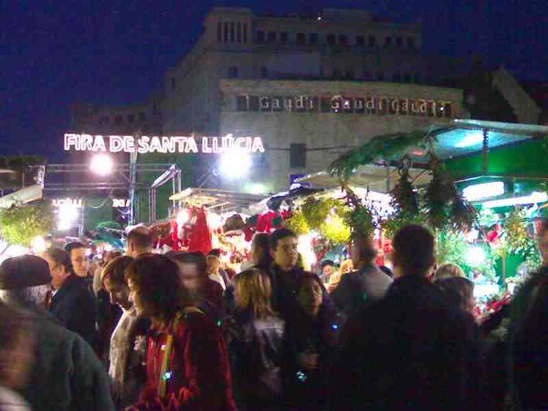 Fira De Santa Llúcia - Feira de Natal em Barcelona na Espanha