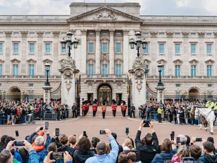 Experiência de troca da guarda em Londres no Reino Unido