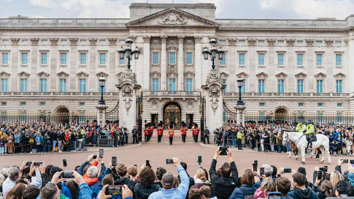 Experiência de troca da guarda em Londres no Reino Unido