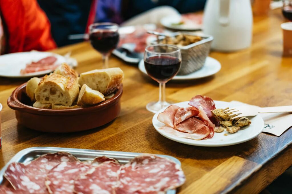 Degustação de comida em Vieux Lyon